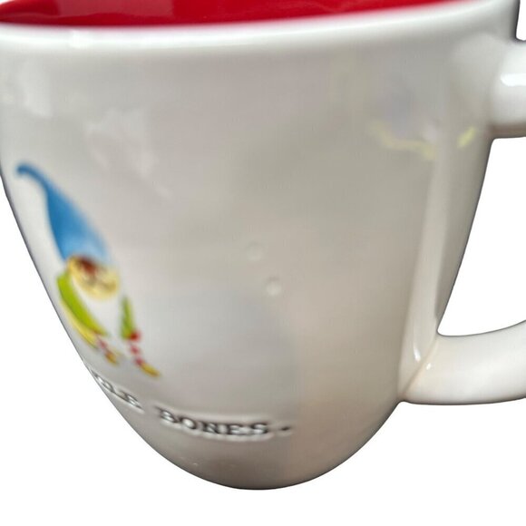 Rae Dunn Jingle Bones Mug Large Coffee Cup Santa Holiday LL Dog Lover Gift - Picture 3 of 8